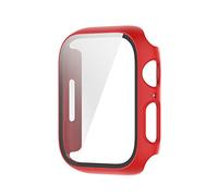 WKWPYCYUH 10 unidades/paquete, 360 funda protectora completa para PC película de vidrio transparente compatible con Apple Watch 7 41 mm 45 mm, funda de PC compatible con Apple Watch7 41 mm 45 mm caja