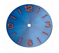 WKWPYCYUH 38.9mm Sandwich estéril cuadrante azul compatible con Eta 6497 6498 st3600 Movimiento de devanado manual Esfera del reloj