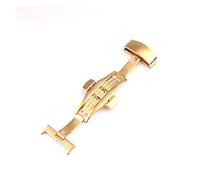 WKWPYCYUH Banda de reloj de la banda de la banda de reloj de la mariposa Hebilla de acero inoxidable Sólido Doble pulsador Pliegue de correa de correa 10 12 14 16 18 20 22mm Herramientas Cierre de rel
