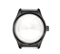 WKWPYCYUH Caja de reloj de acero inoxidable 316L de 40 mm, accesorios compatibles con movimiento de esfera Nh35 Nh36, correa de 20 mm, Seiko nh35 nh36, Ágata