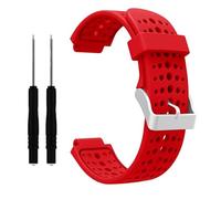 WKWPYCYUH Compatible for Garmin Forerunner 220 230 235 620 630 735XT Approach S20 S5 S6 pulsera de silicona Smartwatch pulsera y herramientas Correa de reloj(Rosso,For Forerunner 630)