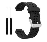 WKWPYCYUH Compatible for Garmin Forerunner 220 230 235 620 630 735XT Approach S20 S5 S6 pulsera de silicona Smartwatch pulsera y herramientas Correa de reloj(Noir,For Forerunner 620)