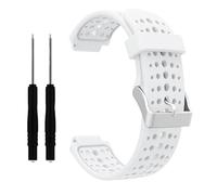 WKWPYCYUH Compatible for Garmin Forerunner 220 230 235 620 630 735XT Approach S20 S5 S6 pulsera de silicona Smartwatch pulsera y herramientas Correa de reloj(Wit,Approach S20)