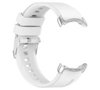 WKWPYCYUH Compatible for Google Pixel Watch, correa de silicona for reloj inteligente, repuesto de pulsera, accesorio de pulsera Original Correa de reloj(Wit)