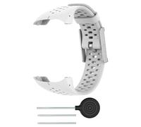 WKWPYCYUH Compatible for Polar M400 M430 GPS Running M 400 300 Correa de pulsera transpirable de silicona suave Reloj inteligente Correa de reloj Reemplazo de pulsera Correa de reloj(Wit,For Polar M43