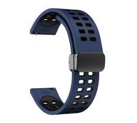 WKWPYCYUH Correa deportiva for hebilla plegable magnética compatible for Samsung Galaxy 3 45 mm/watch 3 41 mm/active 2 40 mm 44 mm/galaxy Watch 46 mm Frontier Correa de reloj(Navy black,Active 2 44 40