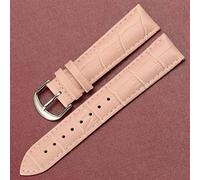 WKWPYCYUH Stede Watch Bands Correas Hecho a mano for hombres Mujeres 18 mm 20 Mira de cuero Strap Suede Brown 7 colores Reloj rápido Pulsera Correa de reloj(Rosa,14mm)