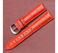 WKWPYCYUH Stede Watch Bands Correas Hecho a mano for hombres Mujeres 18 mm 20 Mira de cuero Strap Suede Brown 7 colores Reloj rápido Pulsera Correa de reloj(Light red,22mm)