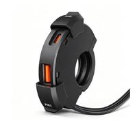 WKZSVLP Motorcycle Phone Charger para Kawasaki Z 900 2000-2025, Doble Puerto USB-C y USB-A con Tapa Antipolvo para Manillar 22-25mm