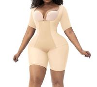 WKZSXXMJ Compresión Lipo Postquirúrgica Faja Moldeadora para Mujer Sin Sujetador Faja Reductora Posparto para Cintura, Glúteos y Muslos(Skin,L)