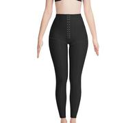 WKZSXXMJ Faja de Compresión Postoperatoria Leggings Moldeadores para Levantar Glúteos y Adelgazar Muslos Faja Moldeadora para Después de Una Liposucción(Schwarz,S)