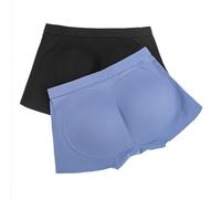 WKZSXXMJ Pack de 2 Bóxers para Hombre Braguitas con Relleno Realzador Calzoncillos con Efecto Realzador de Glúteos Sin Costuras y con Aspecto Natural(L)