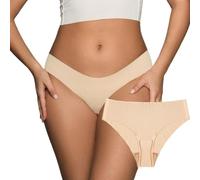 WKZSXXMJ Ropa Interior Femenina para Disimular el Camel Toe. Braguitas Sin Contorno en la Entrepierna. Almohadilla Integrada sin Costuras. para Yoga, Deporte y Uso Diario. 4 Unidades.(L)