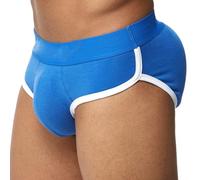 WKZSXXMJ Ropa Interior Moldeadora Sexy con Relleno para Hombres, con Elevador de Glúteos y Bolsa Delantera, Calzoncillos Bóxer, Relleno Extraíble(Blue,M)