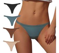 WKZSXXMJ Tanga Invisible para Mujer con Cubierta para Ocultar el Camel Toe Ropa Interior Sin Marcas, Sin Líneas de Bragas Bragas para Leggings y Vestidos Ajustados 4 Unidades(S)