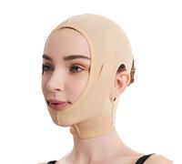 WKZSXXMJ Vendaje Compresivo para Cuello y Mentón para Uso Posterior a Una Cirugía Facial y de Mentón .(Skin,S)