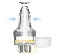 WL-YBOPRO - Aplicador minoxidil, aplicador de suero rápido y eficiente, 3 ml, transparente, reutilizable, policarbonato silicona chapado en níquel de cobre