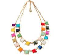 WLABCD Collar Regalo de Novia Moda con Cuentas Colgante Regalo de Niñas Creatividad Collar de Lazo Cadena de Clavícula Regalo de Mujer Regalo de Dama/A/Como se muestra