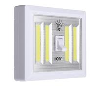 Wlauqueta 1 unids COB interruptor de la lámpara de pared LED batería alimentación garaje armario armario lámpara emergencia camping lámparas noche