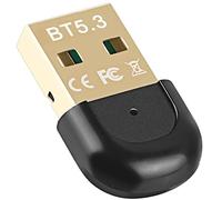 Wlauqueta 1 unids USB Bluetooth 5.3 receptor adaptador USB transmisor Bluetooth controlador libre para computadora de escritorio