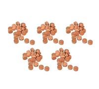 Wlauqueta 100 piezas estera de corcho saxofón trompeta cornet clave escupe valor almohadillas de corcho para piezas de latón instrumentos reparación accesorios (marrón )