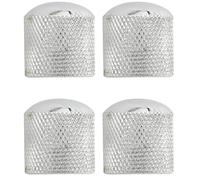 Wlauqueta 16 Botones de Control de de Guitarra para Reemplazo de Tele, Plata