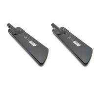 Wlauqueta 2 x 600 - 6000 Mhz flexible plegable sin 2G 3G GSM GPRS 4G 5G ganancia alta Amplificador de señal LTE 40 DBi Antena WiFi negro B