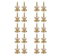 Wlauqueta 20 piezas serie lana cobre Guitarras bloqueo bloqueo tobillo pin seta forma fin botón para acústica clásica eléctrica baja guitarra ukelele