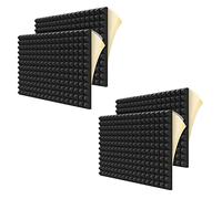 Wlauqueta 24 piezas serie paneles de espuma insonorizados, paneles acústicos en forma de pirámide de 2 x 12 x 12 pulgadas