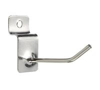 Wlauqueta 25 x placa de acero inoxidable gancho individual Pin indicador de negocios 50 mm