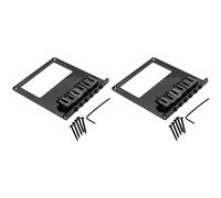 Wlauqueta 2X 6 - Sillín de puente de televisión para guitarra (3 unidades, 1 x 6 cm), color negro