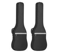 Wlauqueta 2X Bolsa de Guitarra Eléctrica Bolsa de Transporte Bolsa de Guitarra de 41 Pulgadas para Guitarra Acústica Guitarra Eléctrica Guitarra Bajo Guitarra Clásica y Más, negro y