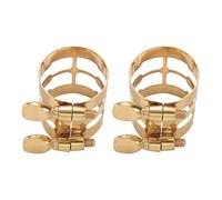 Wlauqueta 2X Nueces Metal Tallado Clip Nudos de Boquilla Clarinete Alto para Saxofón Alto