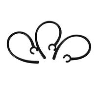 Wlauqueta 3 piezas mano libre 5,5 mm agujero negro plástico gancho para auriculares Bluetooth