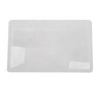 Wlauqueta 3 x Lupa de aumento Lupa Transparente de Tamaño de Tarjeta de Crédito de Bolsillo Fresnel