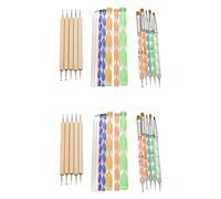 Wlauqueta 36 piezas conjunto de herramientas de señalar Mandala Stylus de relieve grandes varillas de señalización