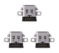 Wlauqueta 3X Puerto de Carga Tipo-C Pieza de Reparación de Repuesto del Conector del Zócalo del Cargador para la Ns 2017