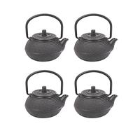 Wlauqueta 4 x 50 ml estilo japonés hierro fundido tetera + colador de tetera
