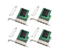 Wlauqueta 4X - Adaptador de servidor Ethernet RJ-45 de 4 puertos (interfaz PCI-E X1), 750119172