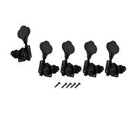 Wlauqueta 5 unidades accesorio de guitarra vintage abierto bajo guitarra ajuste pinzas máquina afinadores de cabeza negro 1L4R para 5 cuerdas bajo negro
