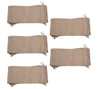 Wlauqueta 50Pcs de Vino de, 14 x 6 1/4 Pulgadas de Botella de Vino de Hesse con Cordón de Sujeción