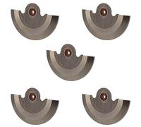 Wlauqueta 5X Accesorios de Reemplazo de Reloj de Acero Inoxidable Rotor Peso Oscilante para ETA 2824 2834 2836 Herramientas de Reparación de Relojeros, plata