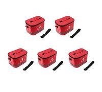 Wlauqueta 5X bolsa de emergencia al aire libre bolsa de camping deportes bolsa de supervivencia de emergencia médica bolsa de hombro con símbolo de llamativa nylon rojo