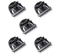 Wlauqueta 5X Cuchillo de titanio de cerámica negra para perro de compañía cortadora de pelo hoja cabeza recortadora para P2 P3 P6 P9 S1 ZP-295 ZP-293 4