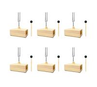 Wlauqueta 6X 432Hz con caja de resonancia para curación de sonido, enseñanza de resonancia de, pruebas auditivas, meditación