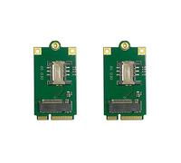 Wlauqueta - Adaptador de 2 x 4G 5G M.2 a Pcie NGFF a tarjeta adaptador Mini Pci-E con ranura para tarjeta SIM para L860 DW5820E DW5816E EM7455