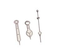 Wlauqueta Agujas de reloj Agujas luminosas Estilo Catedral Agujas de reloj para 7S26 NH35 NH36 Plata, plata