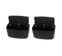 Wlauqueta - Cenicero de coche (2 unidades, de plástico, color negro con LED, color azul