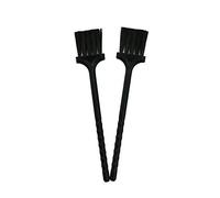 Wlauqueta - Cepillo de cocina multifuncional de 2 piezas, cepillo de limpieza de polvo, negro, nailon, plástico, pequeño cepillo para amoladora