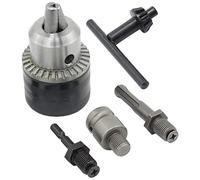 Wlauqueta - Convertidor de portabrocas de perforación de 3 a 16 mm, 1/2 pulgadas, adaptador de cambio de rosca, SDS-Plus de 1/4 pulgadas, casquillo hexagonal de 1/2 pulgadas